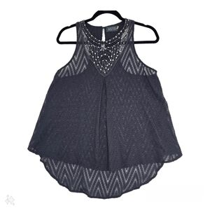 ASTR Beaded Tank Top Womens XS